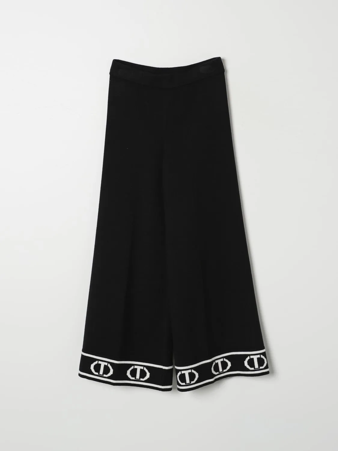 Pantalone con logo Oval T Twinset