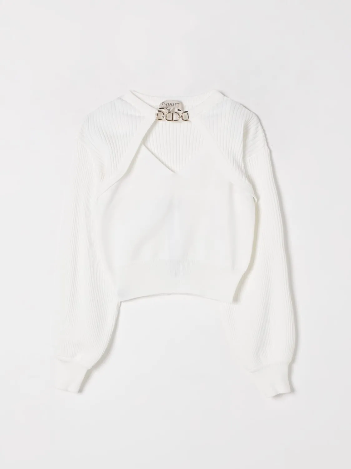 Maglia 2 pezzi in viscosa Twinset con logo