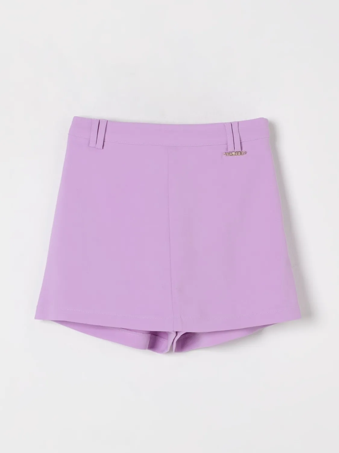 Pantaloncino Twinset in poliestere con mini logo