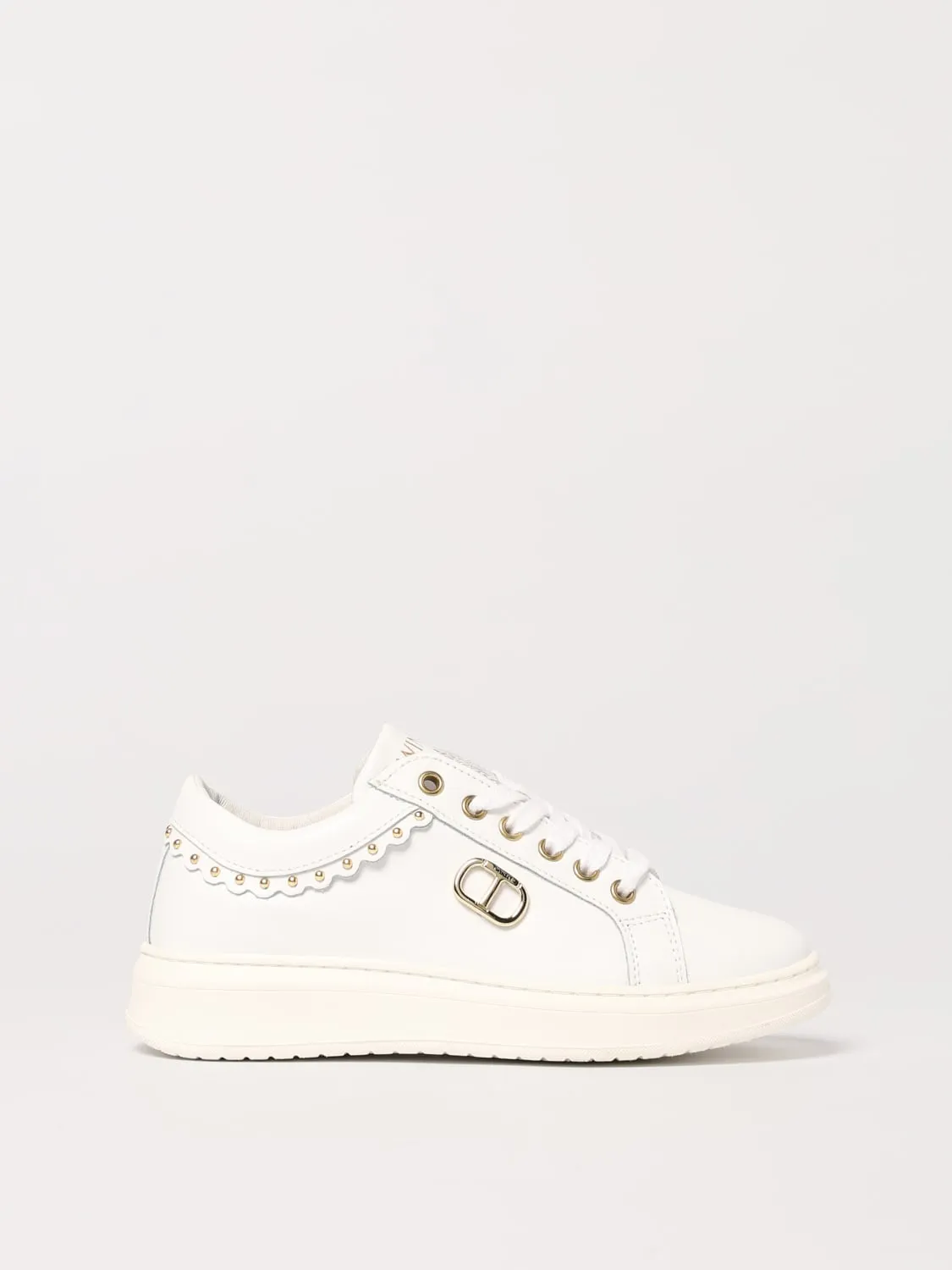 Sneakers Oval T Twinset in pelle
