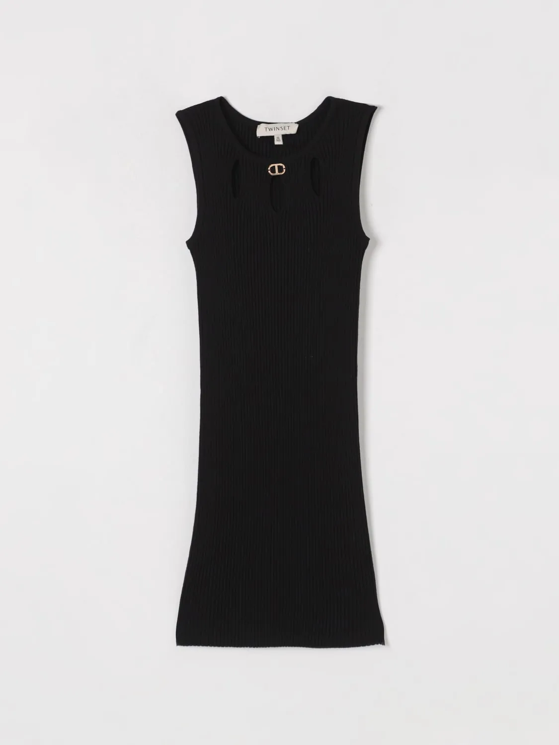 Abito a canotta lungo Oval T Twinset in viscosa