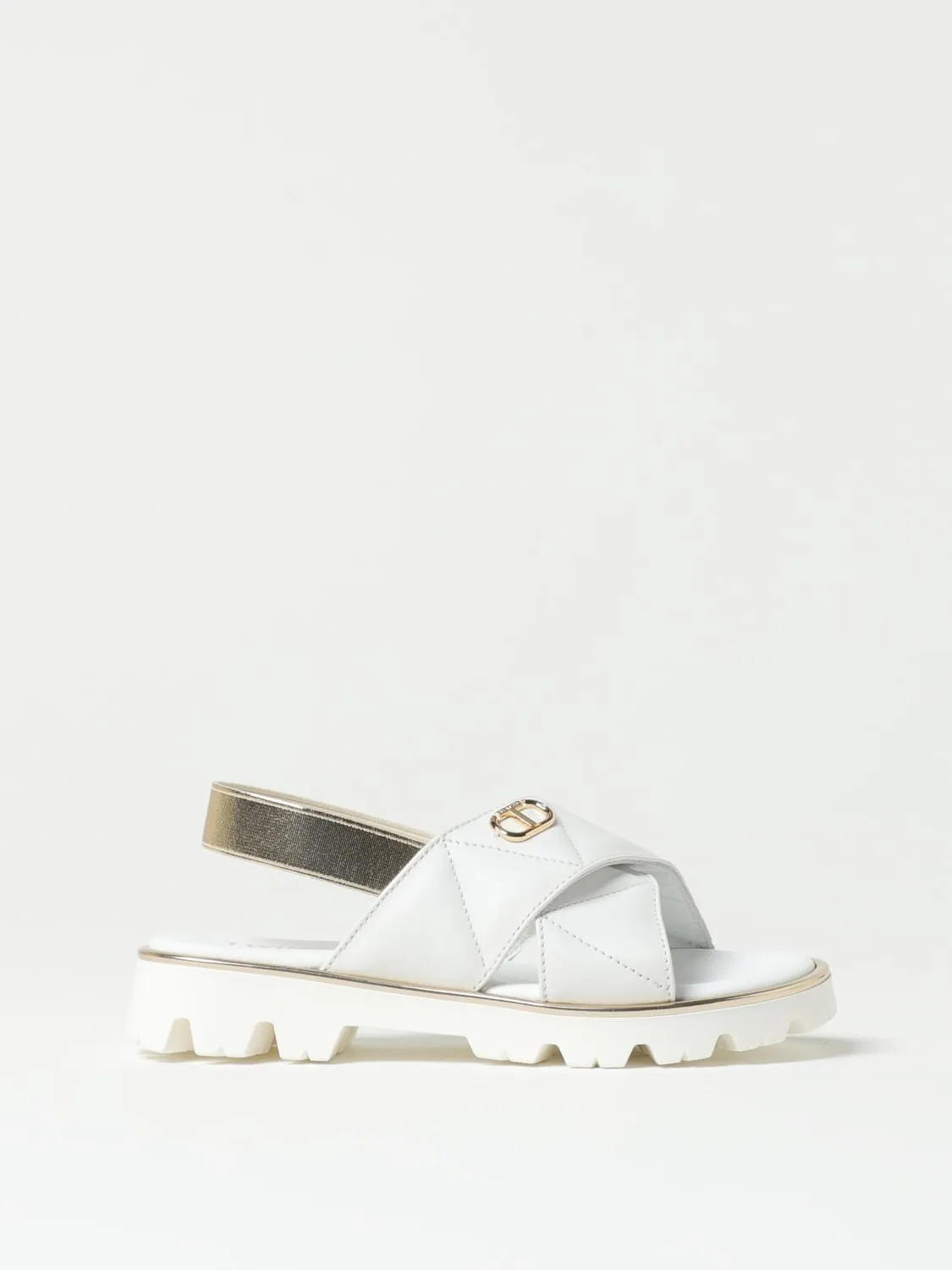 Sandalo Twinset in pelle