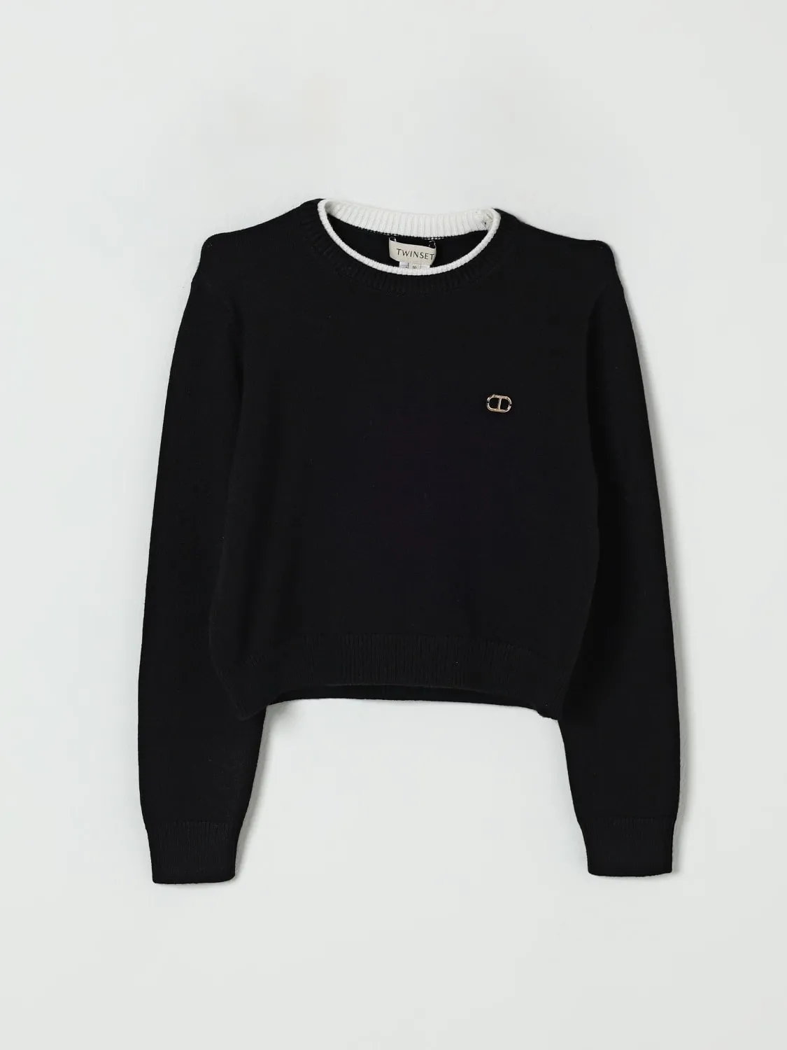 Maglia a girocollo in misto viscosa Twinset