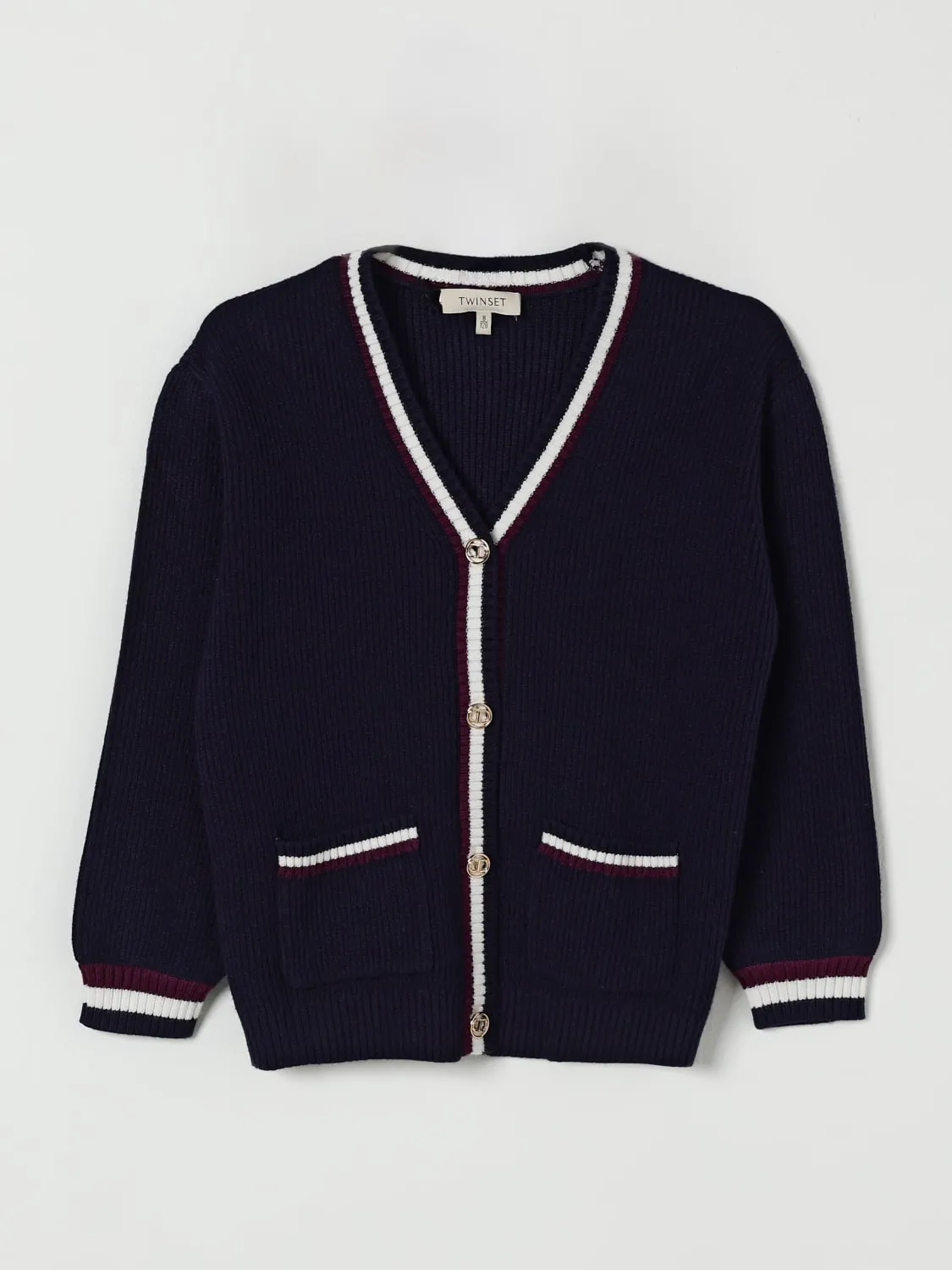 Cardigan a v in misto viscosa Twinset