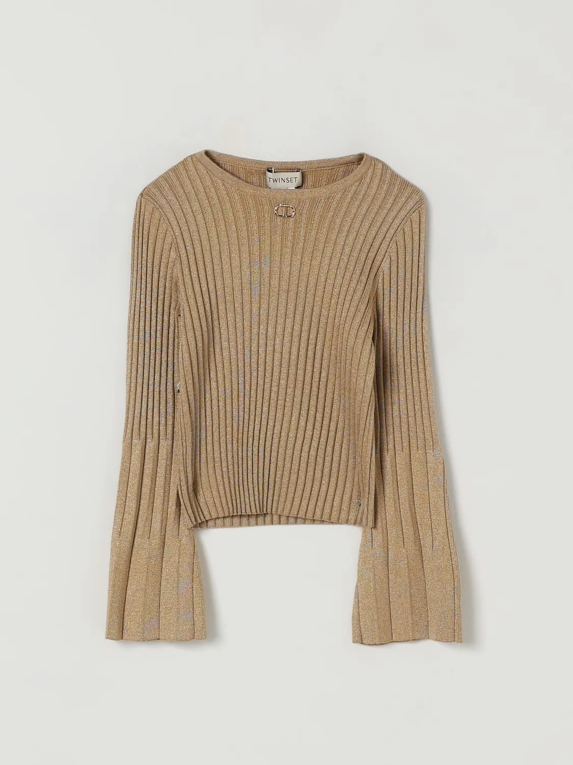 Maglione in misto viscosa a coste Twinset