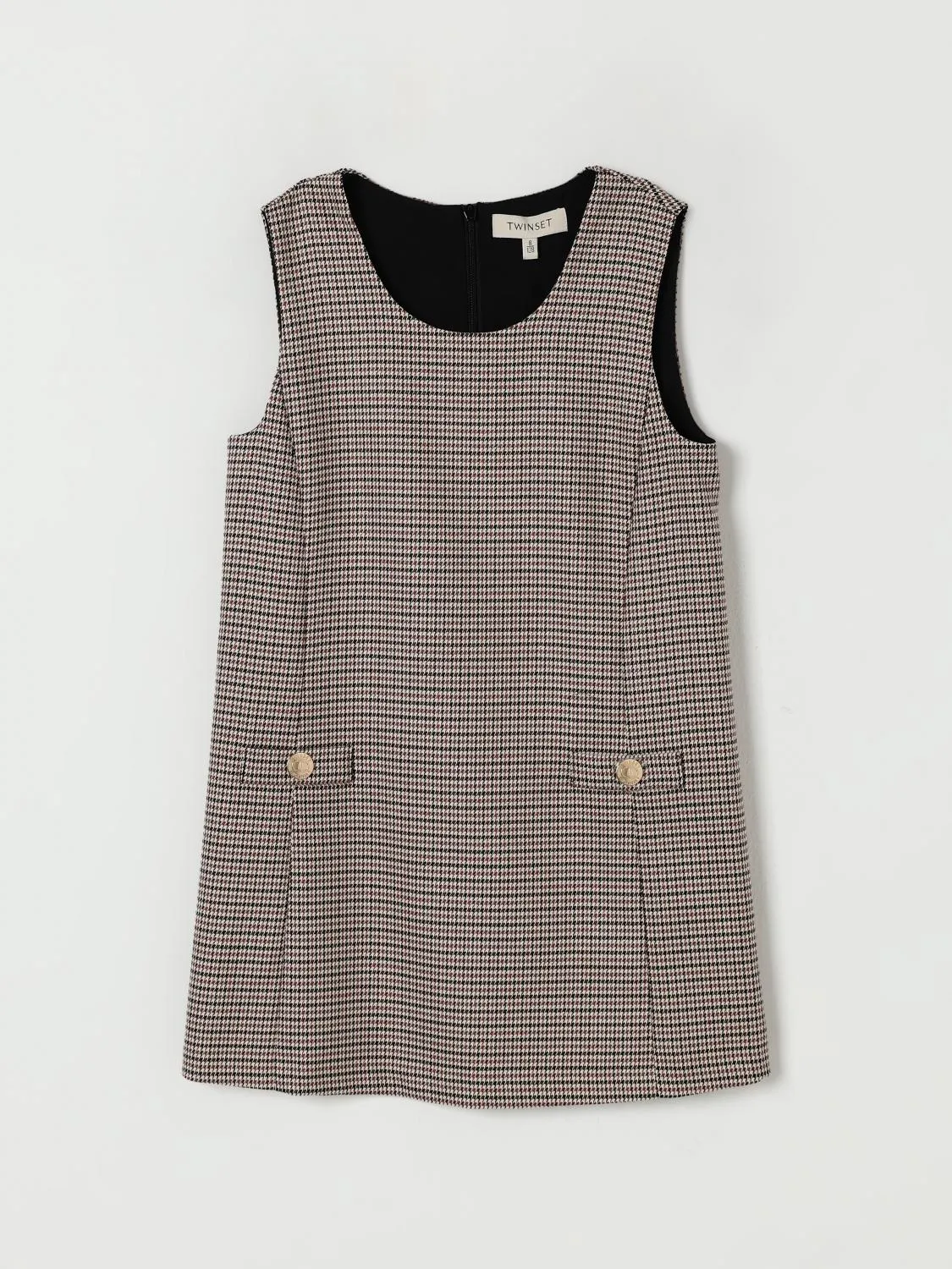 Abito in misto viscosa pied-de-poule Twinset