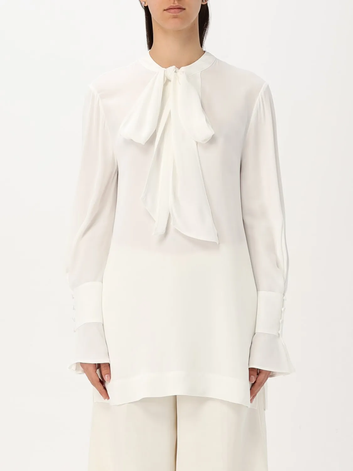 Blusa Twinset in crêpe de chine