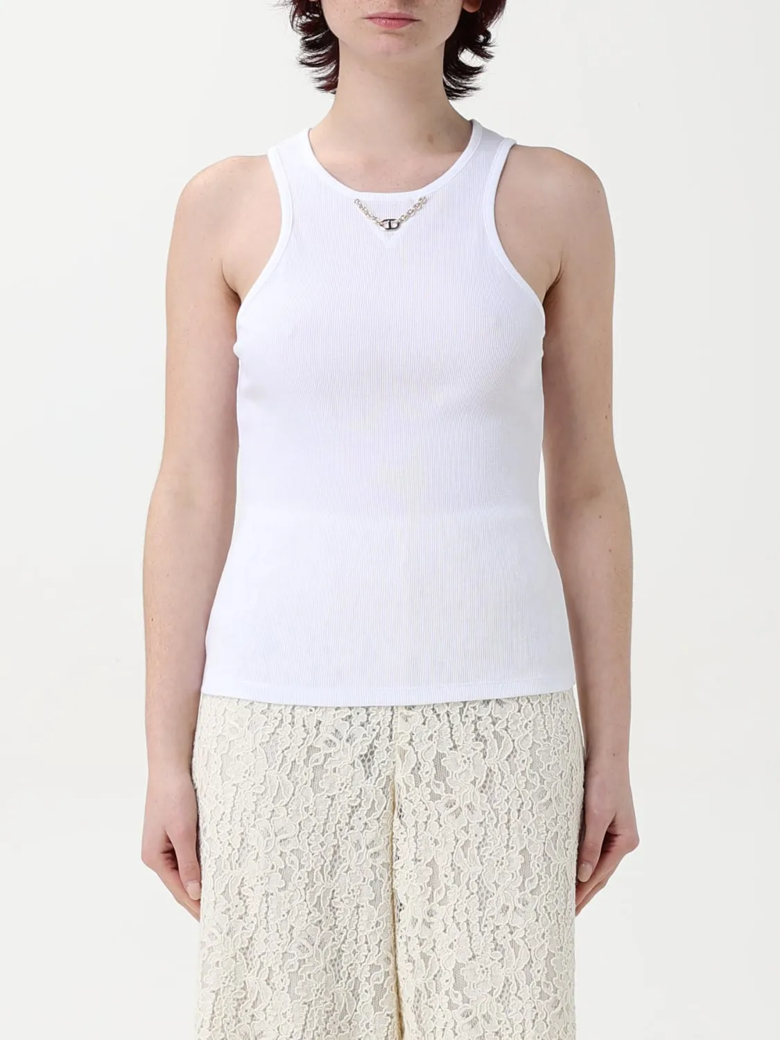 Top in cotone Oval T Twinset