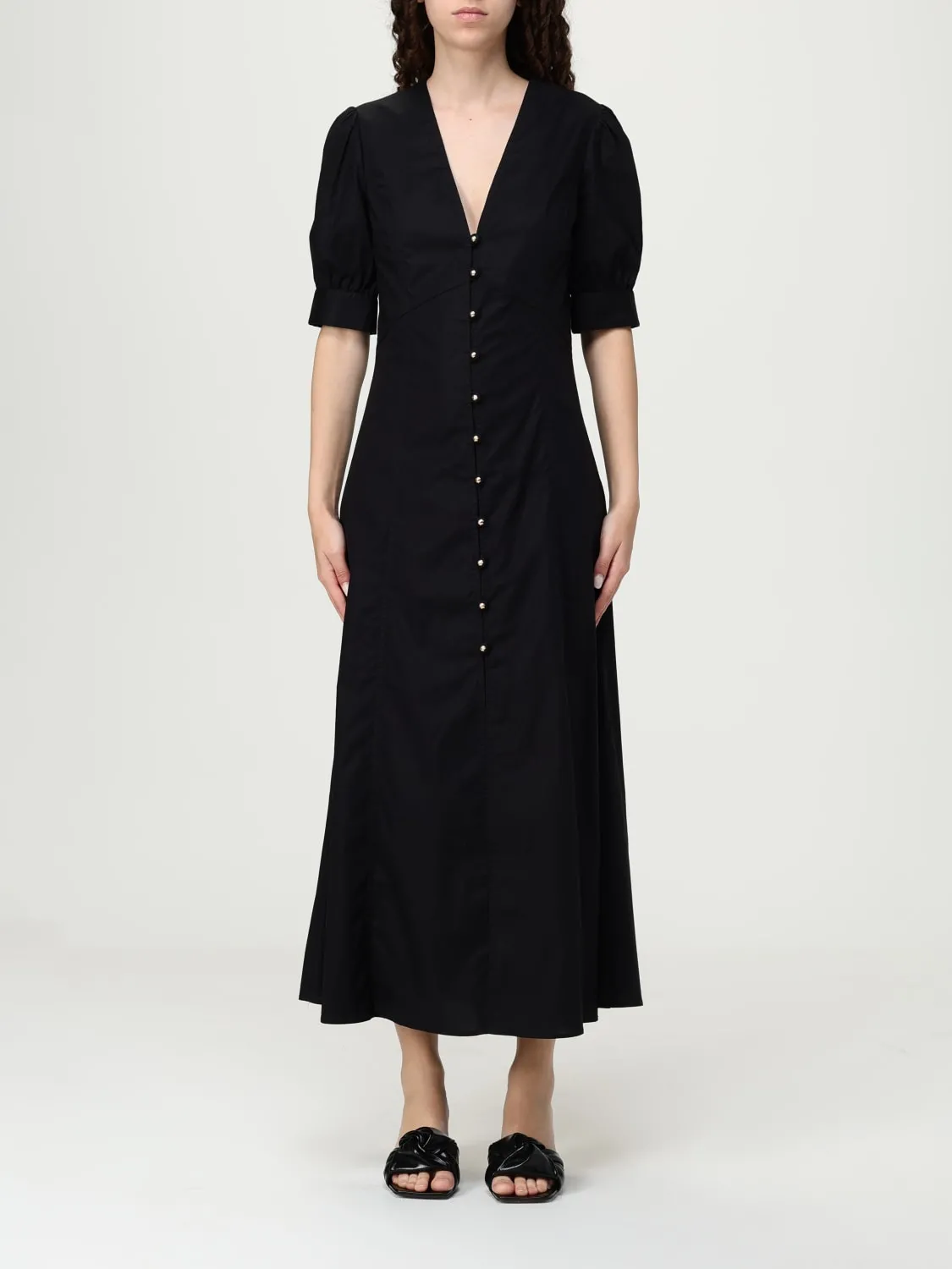 Abito chemisier Twinset in popeline di cotone