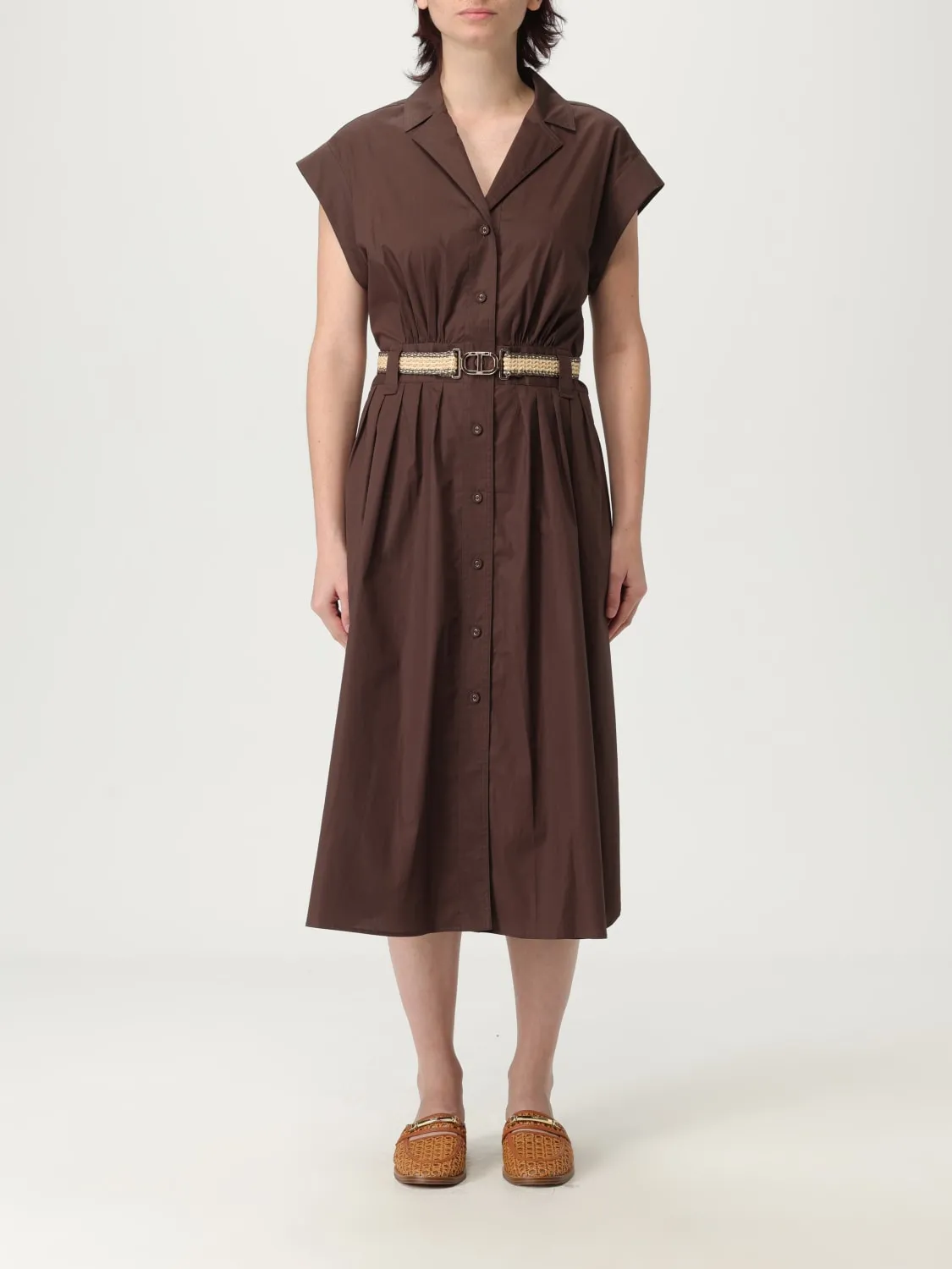 Abito chemisier Twinset in cotone