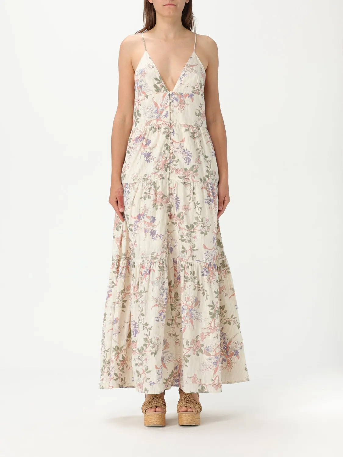 Abito Twinset in cotone con stampa floreale