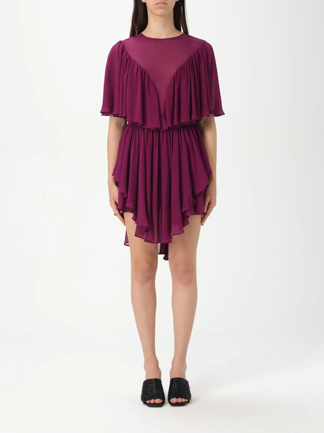 Abito in viscosa asimmetrico Twinset