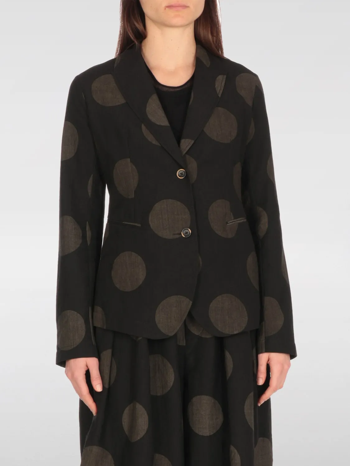 Blazer Uma Wang in misto lana a pois