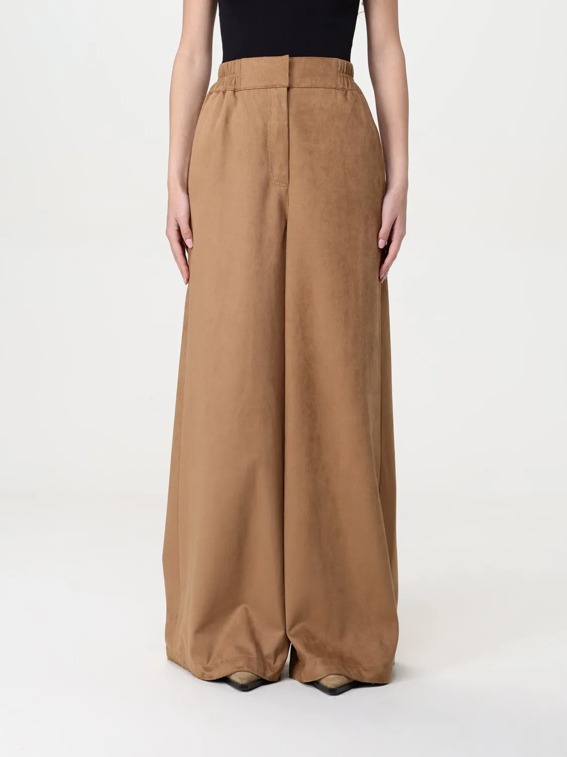 Pantalone palazzo Urbancode in tessuto scamosciato