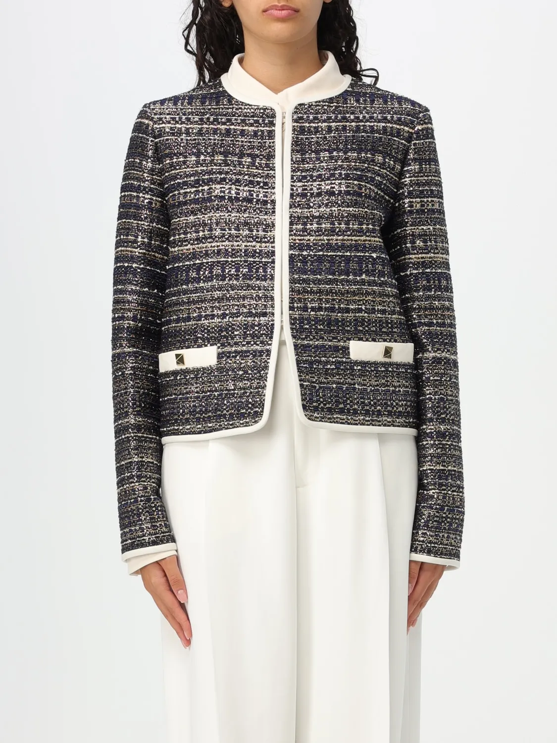 Blazer Valentino in tweed Party misto lana e lame’