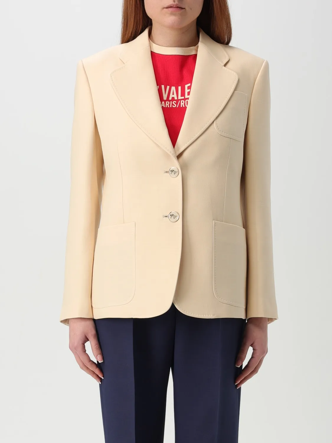 Blazer Valentino in lana vergine e seta