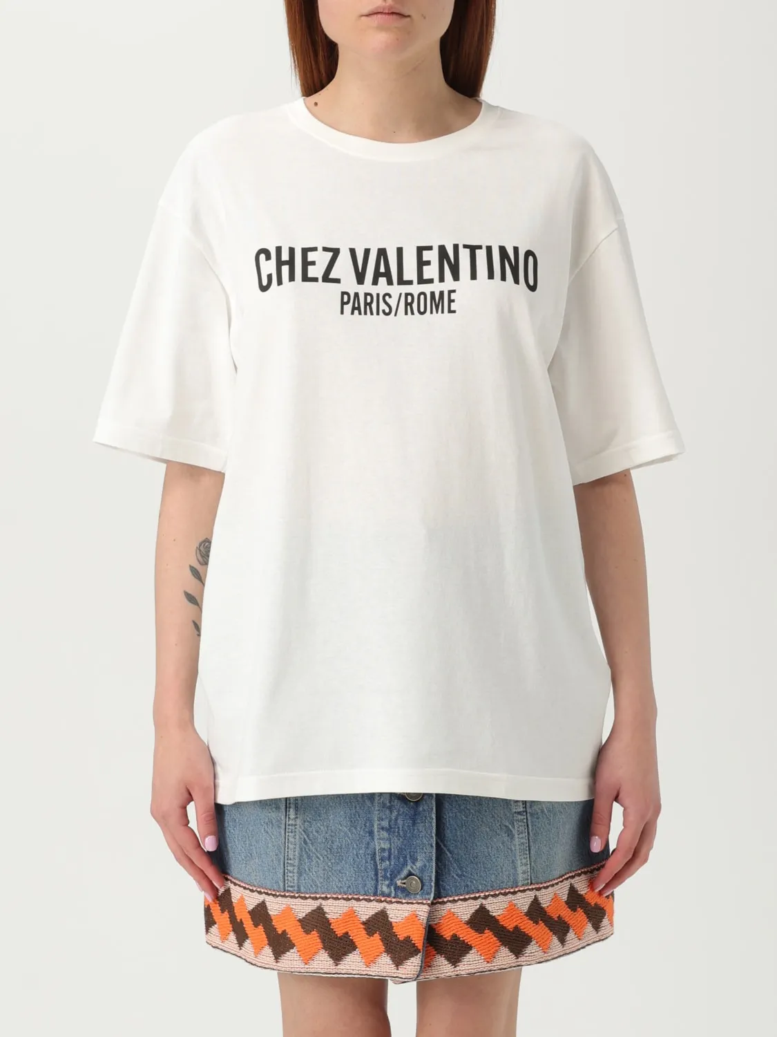 T-shirt Chez Valentino in cotone