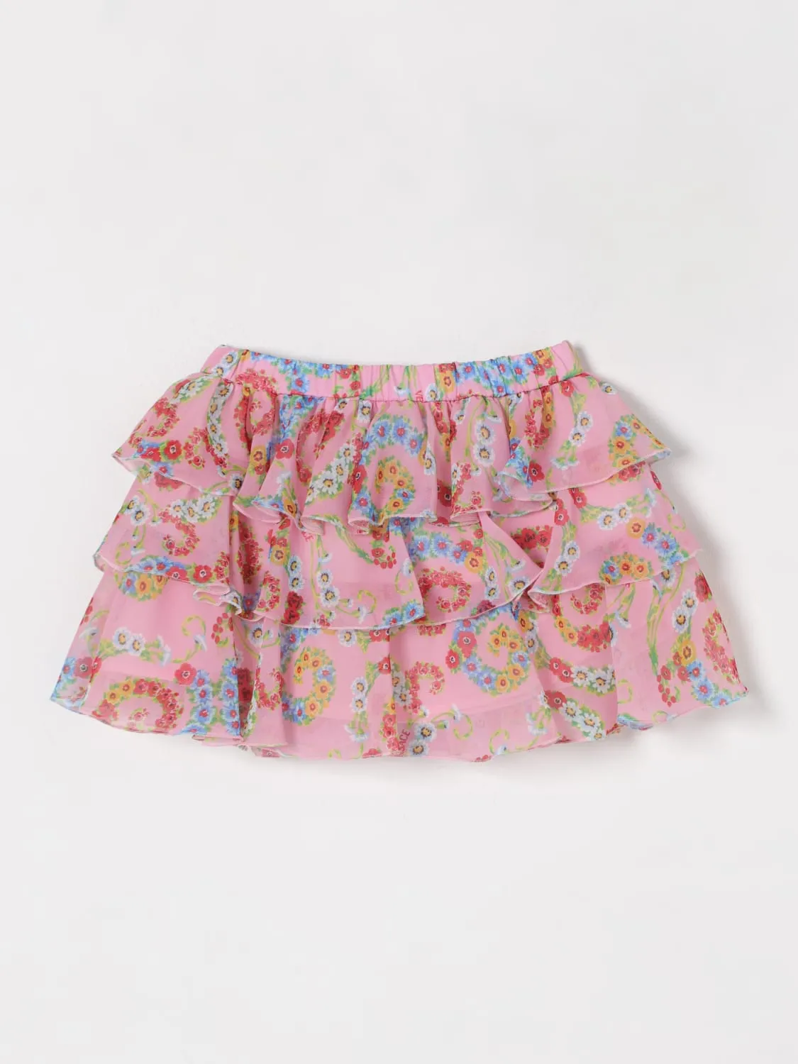 Gonna in poliestere floreale Versace