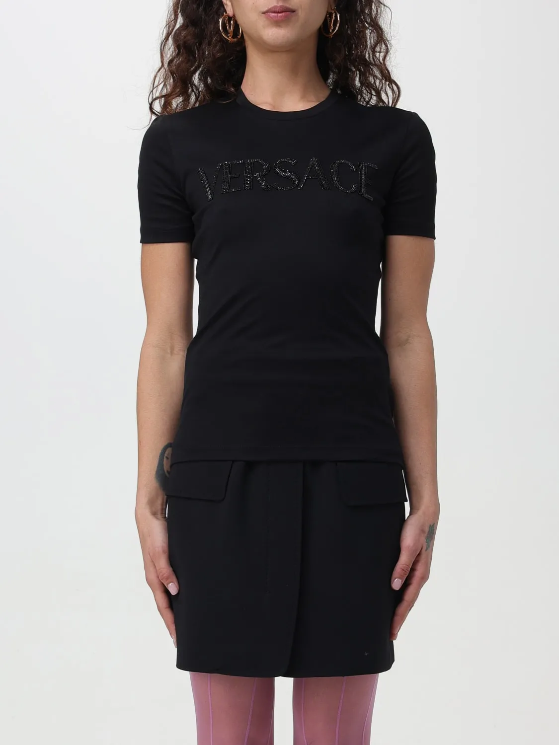 T-shirt con logo Versace
