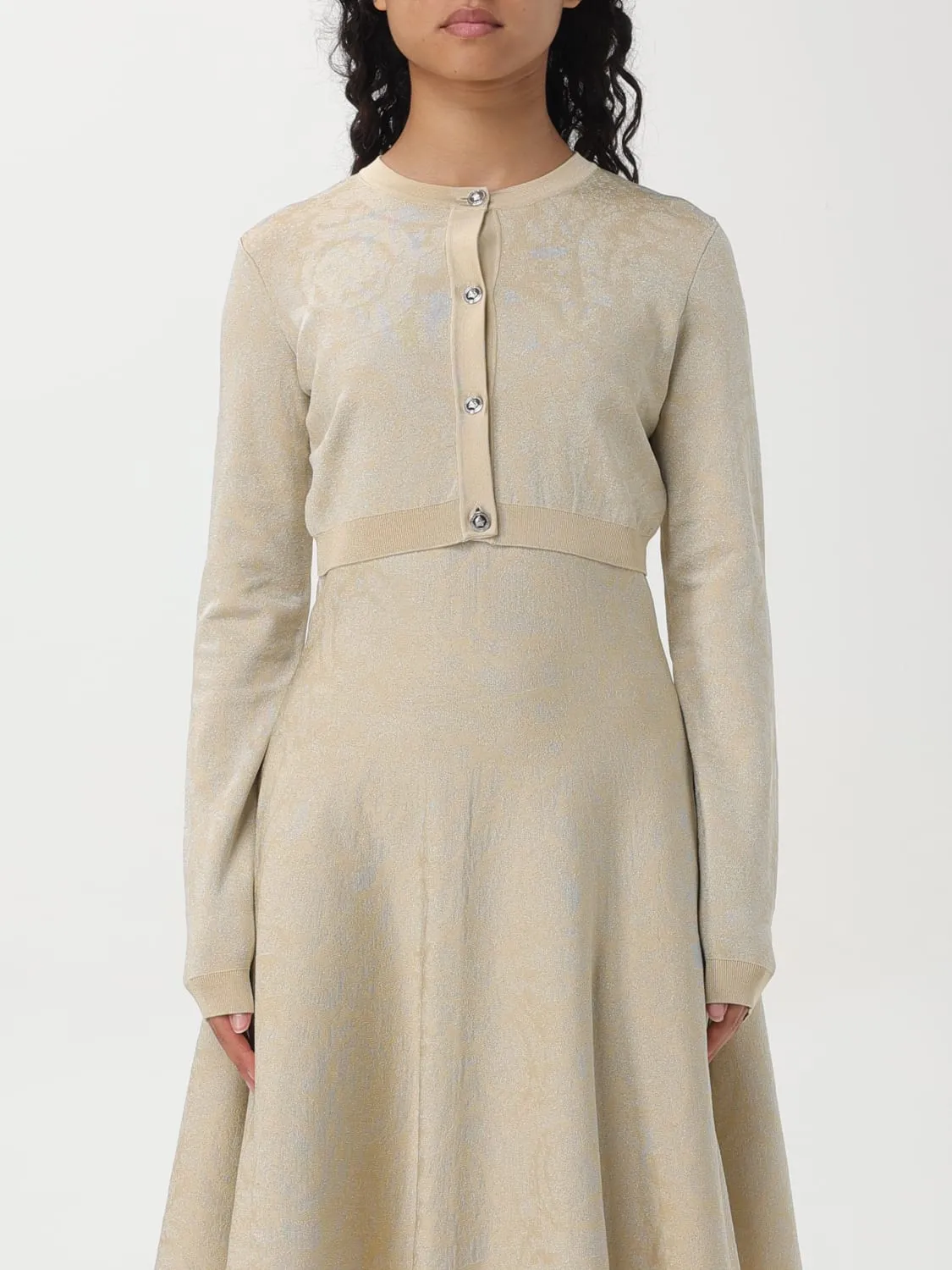 Cardigan crop Versace in viscosa Baroque