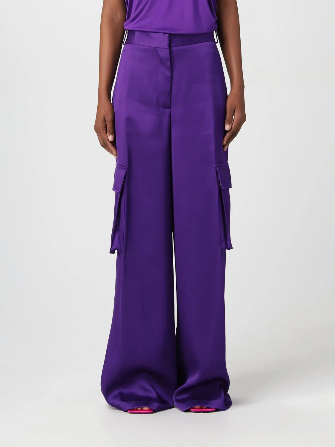 Pantalone Versace in raso