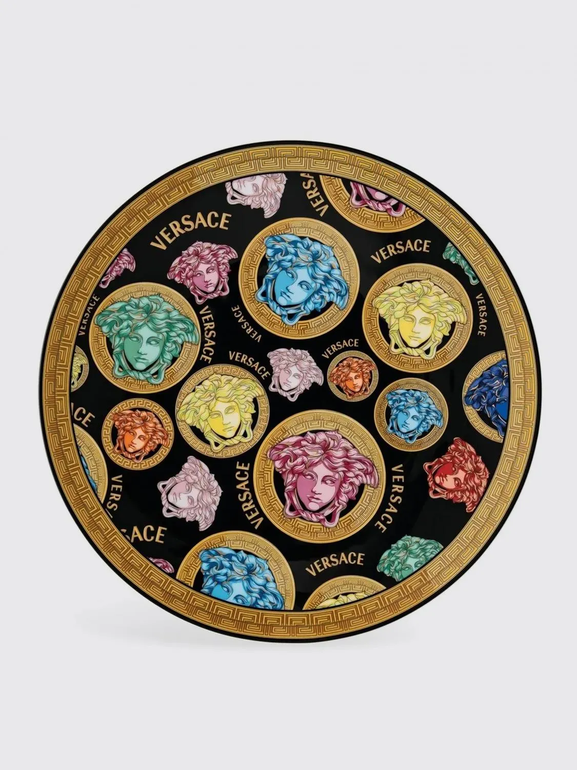 Piatto segnaposto Medusa Amplifed Versace Home in porcellana