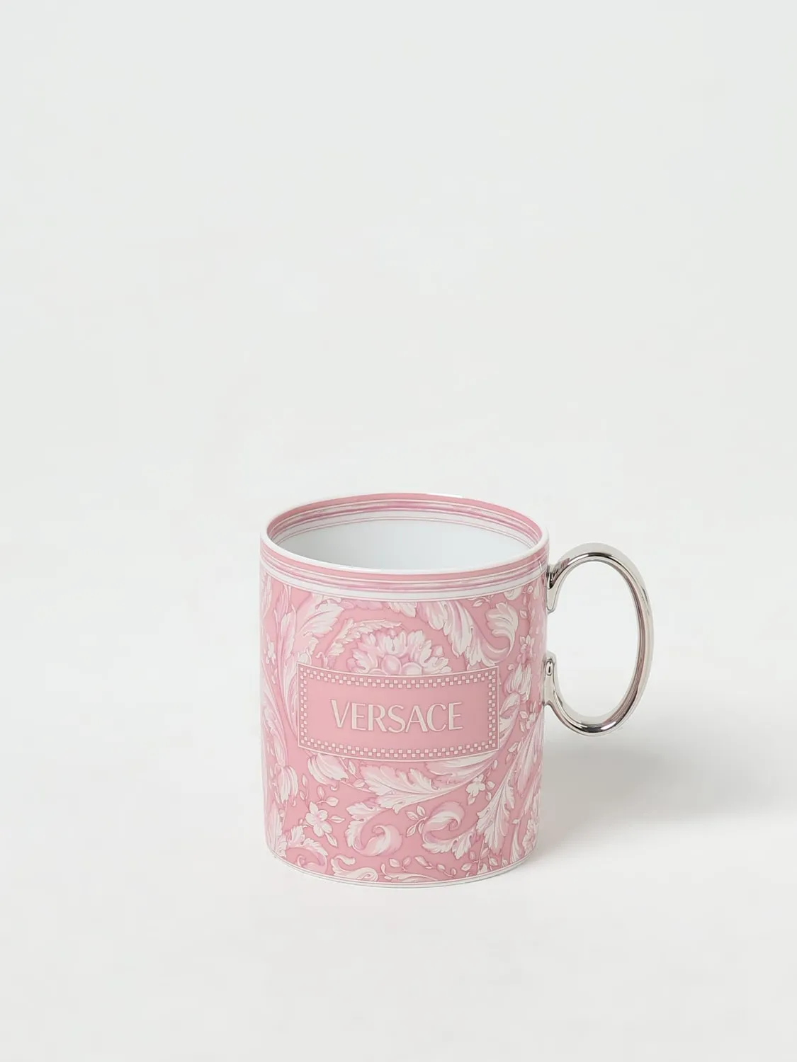 Tazza Rosenthal x Versace Home in porcellana con stampa Baroque