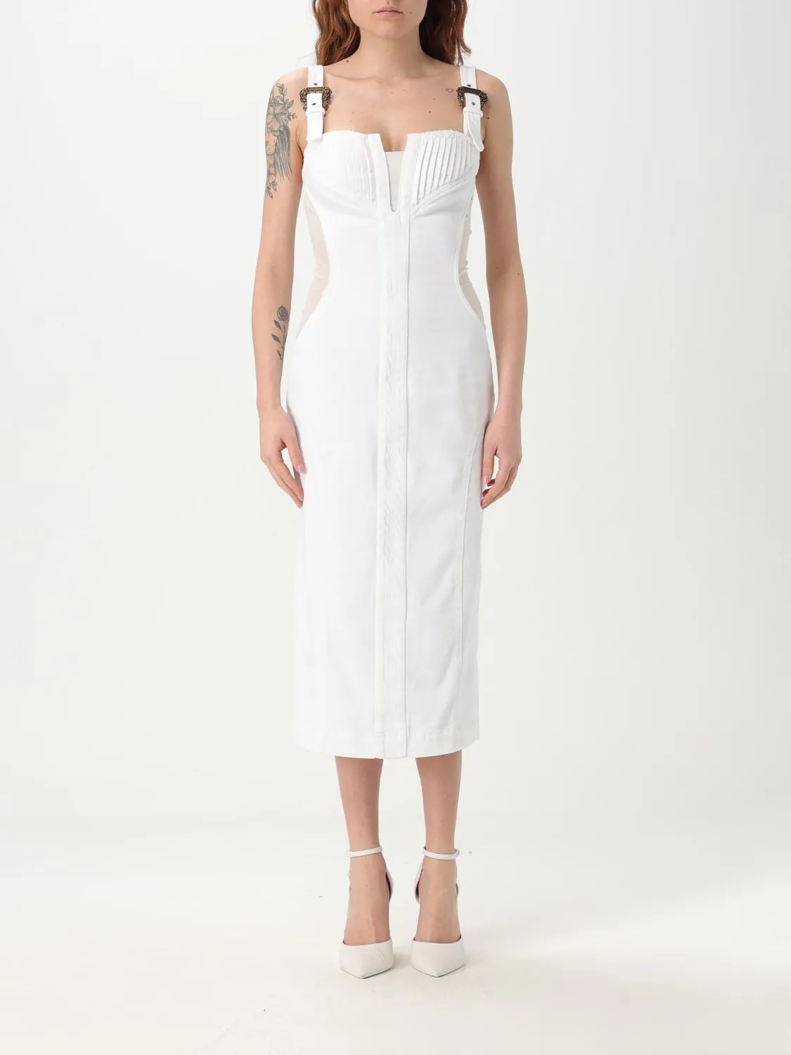 Abito bustier Versace Jeans Couture in denim