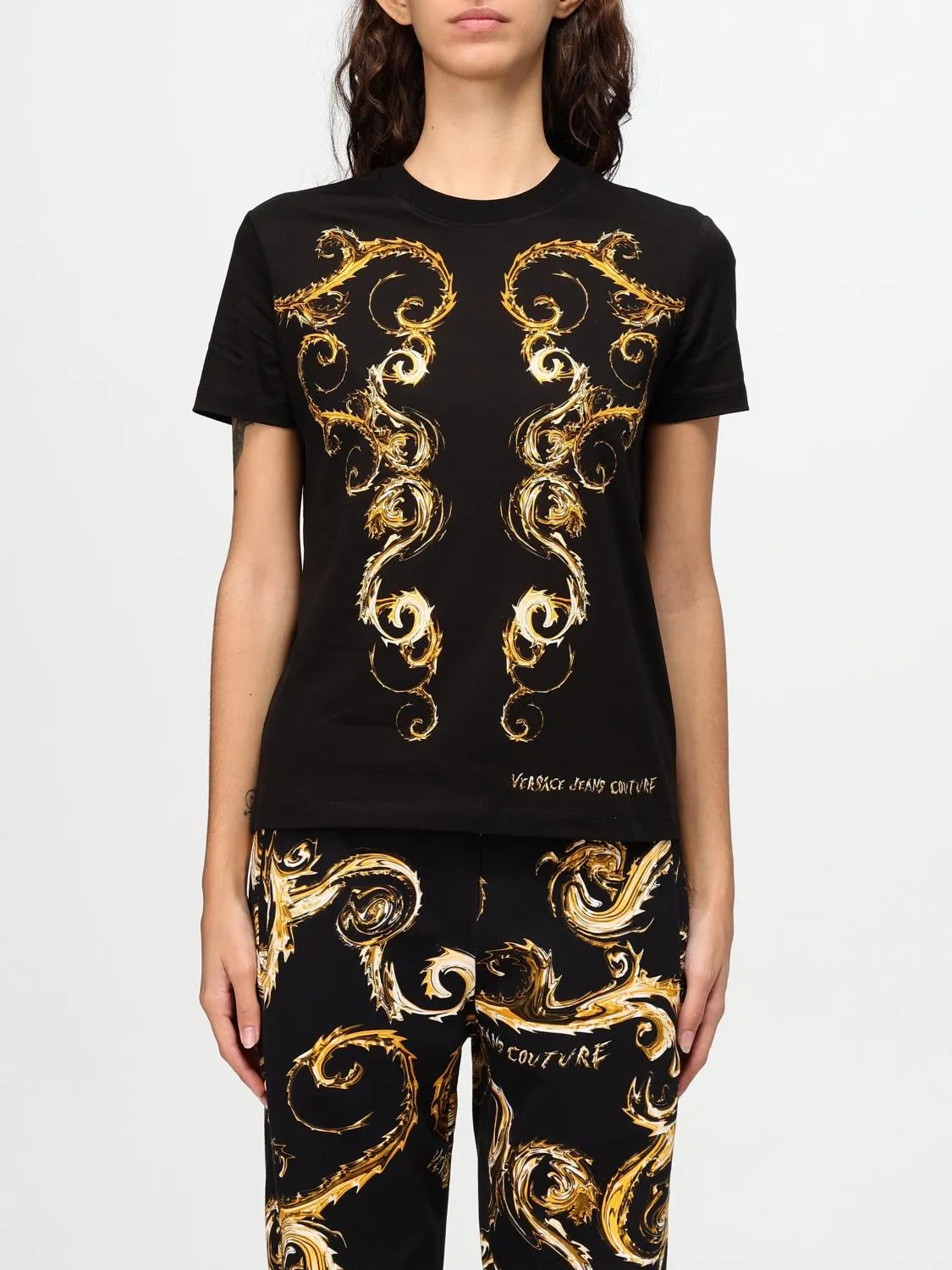 T-shirt barocca Versace Jeans Couture