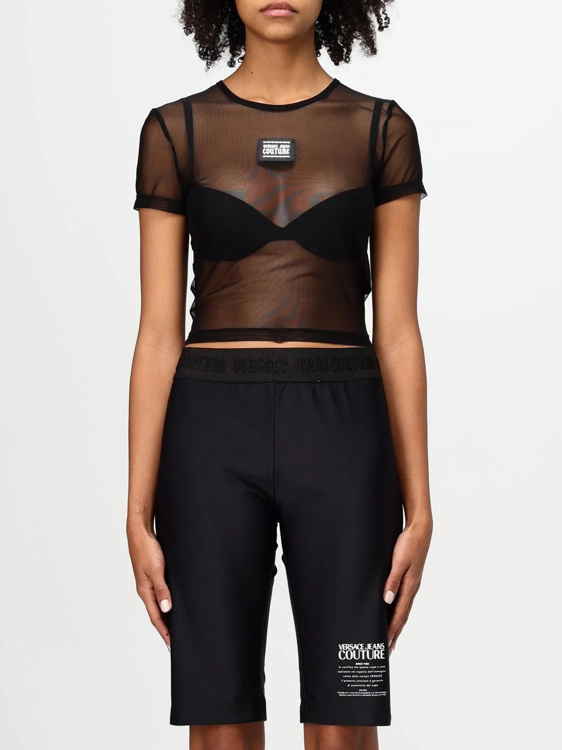 T-shirt con logo Piece Number Versace Jeans Couture