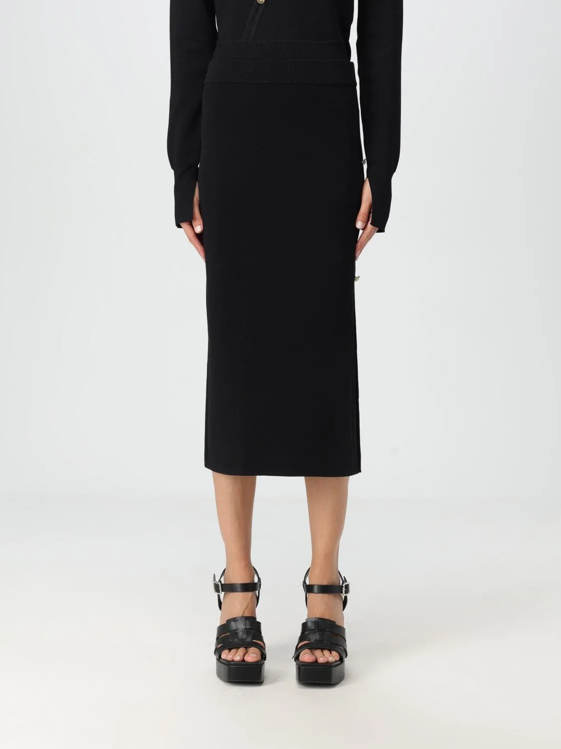 Gonna midi Versace Jeans Couture in viscosa stretch