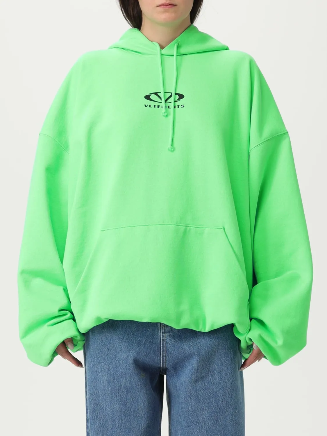 Felpa con cappuccio over Vetements