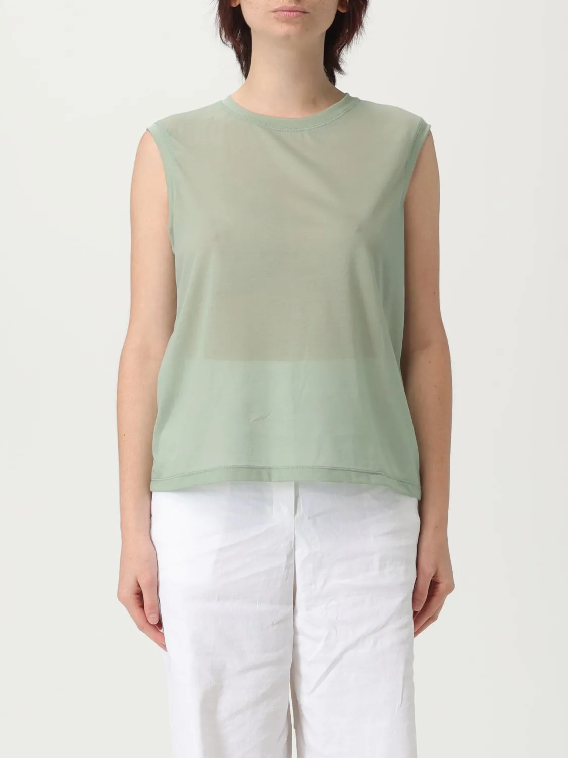Top smanicato Victoria Victoria Beckham in misto cotone