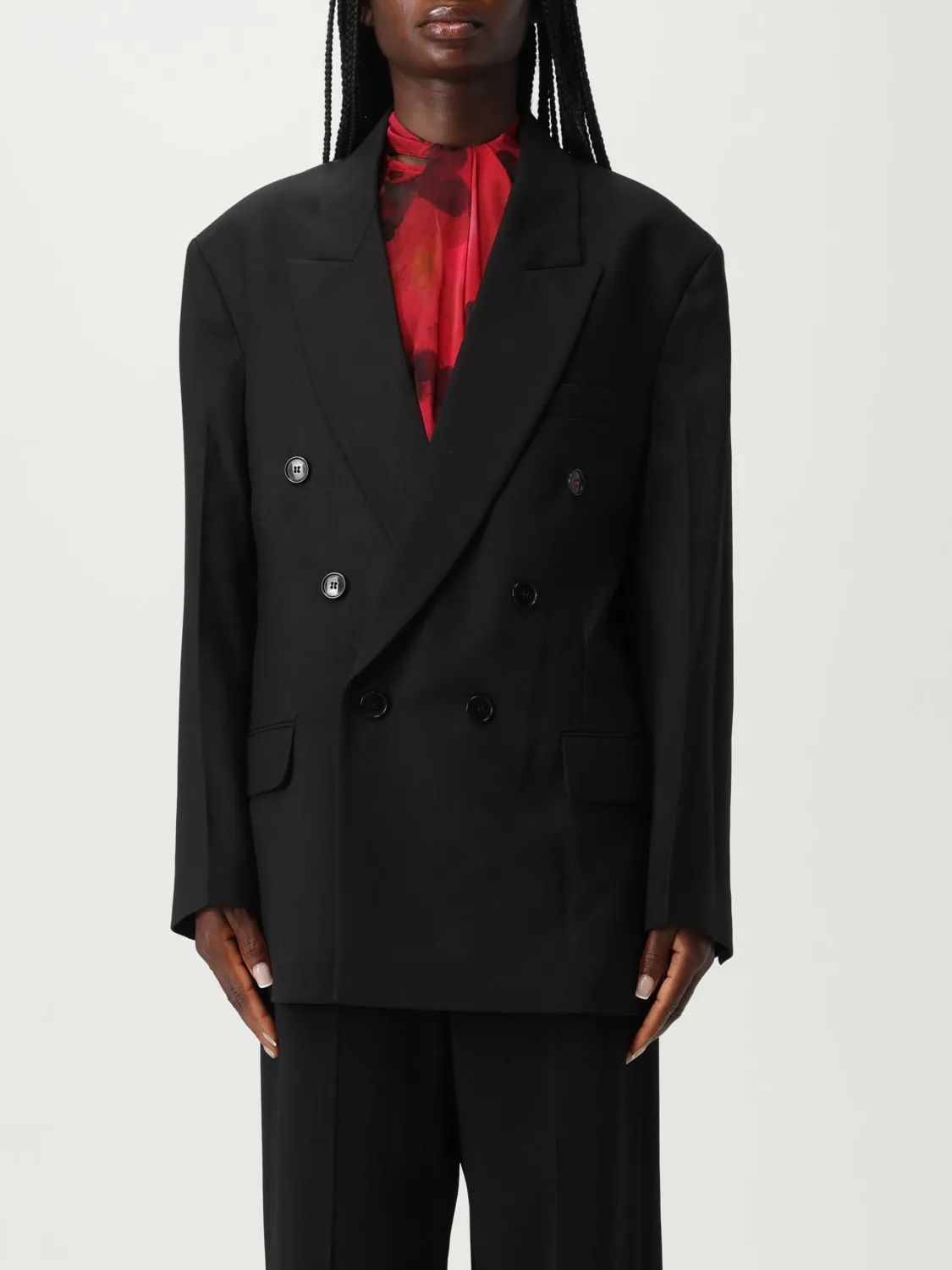 Blazer doppiopetto Victoria Victoria Beckham in misto lana