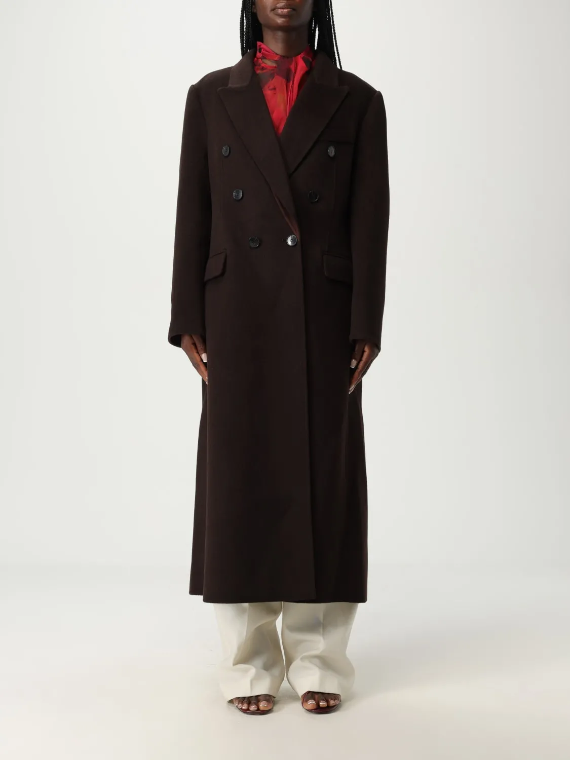 Cappotto doppiopetto Victoria Victoria Beckham in lana e cashmere