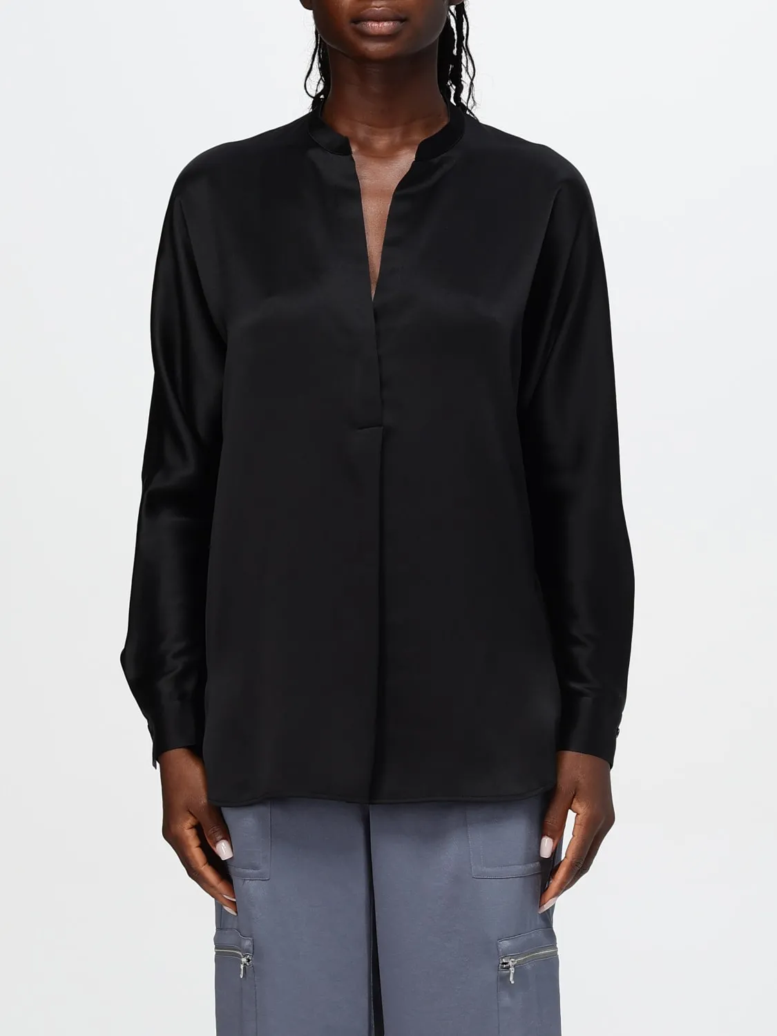 Blusa Vince in raso di seta