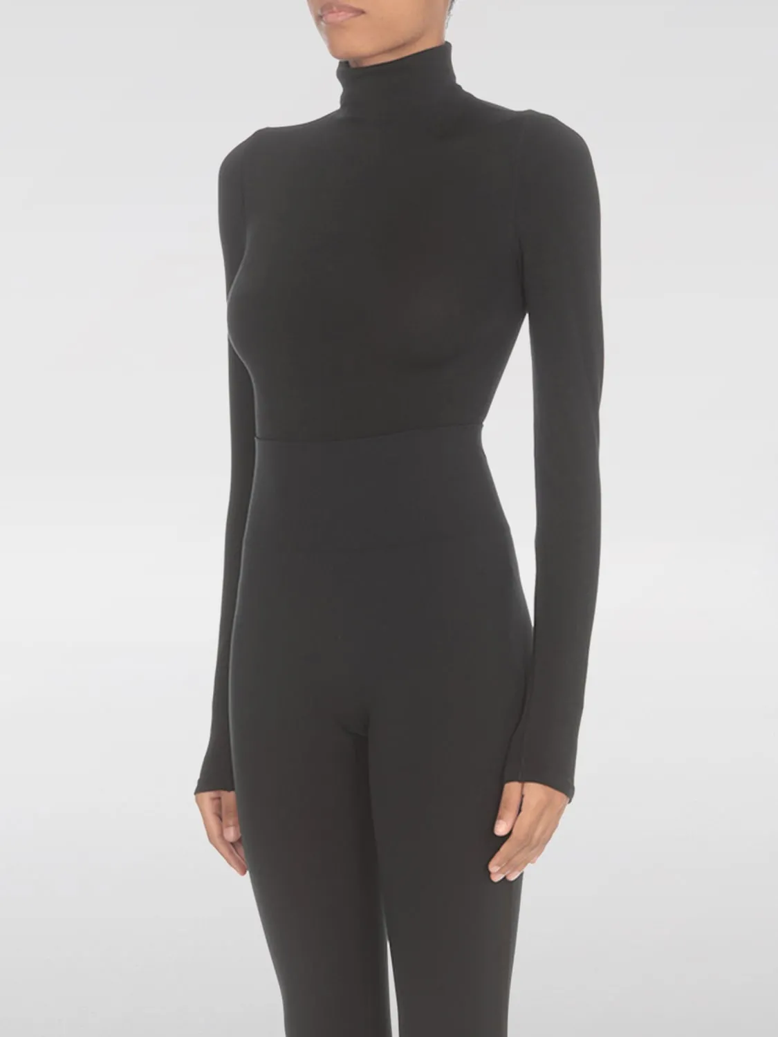 Body a dolcevita in misto cotone Wolford