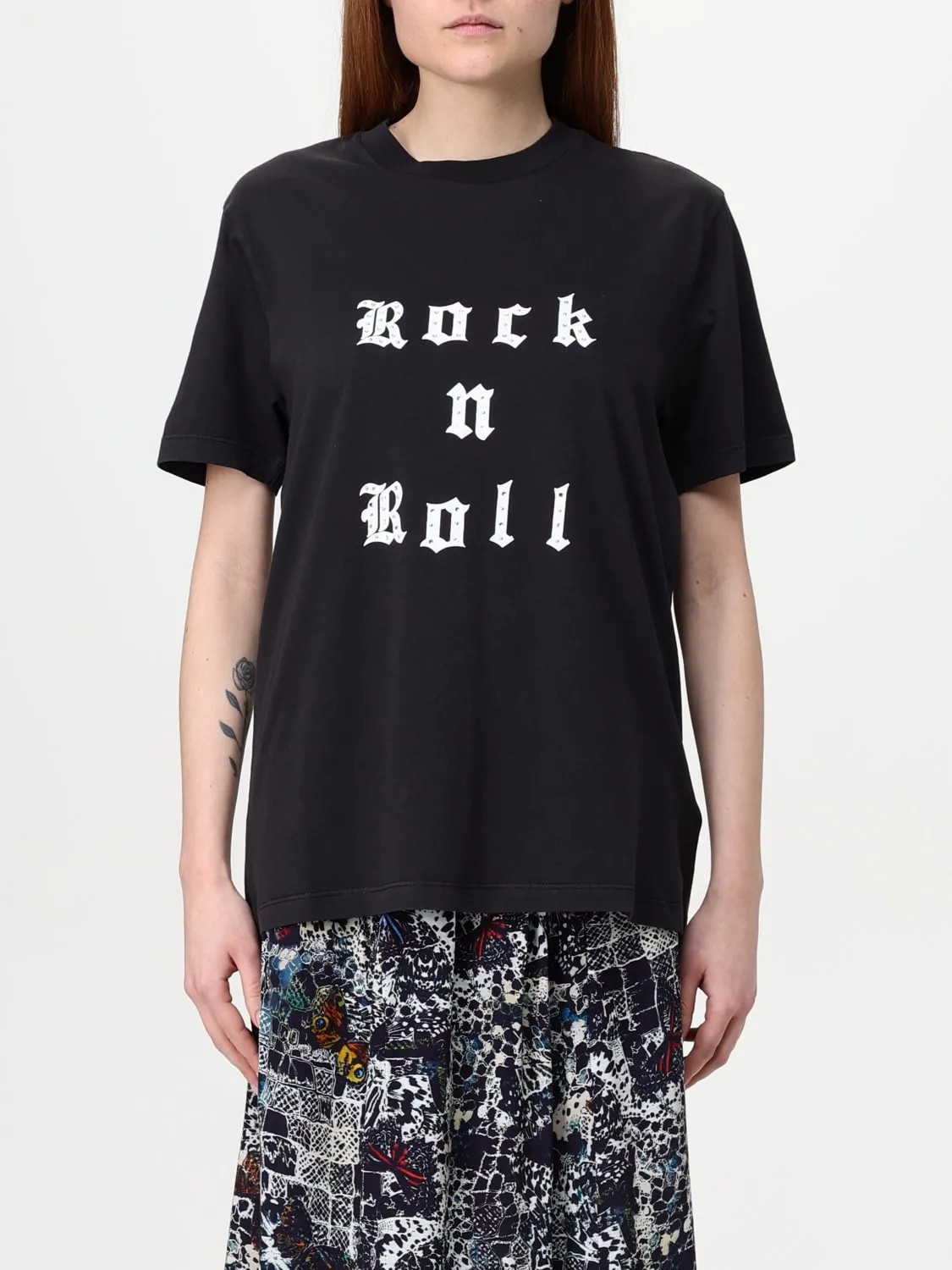 T-shirt in cotone con stampa slogan Zadig & Voltaire