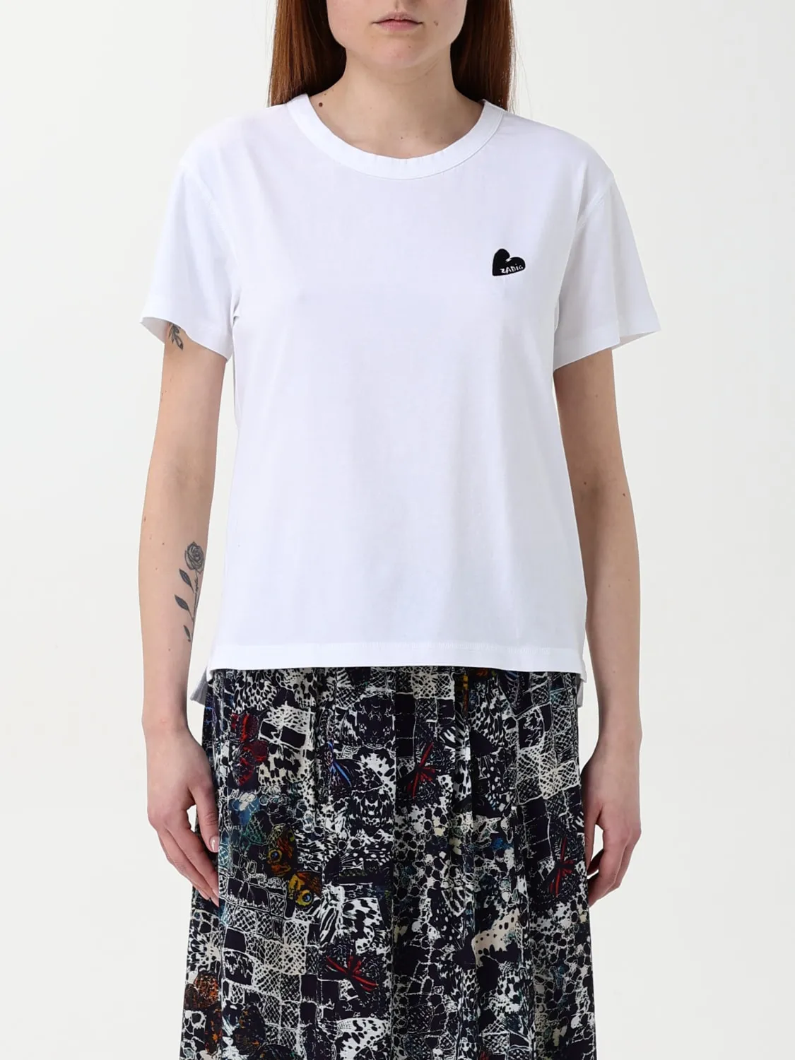 T-shirt Zadig & Voltaire in cotone con logo ricamato