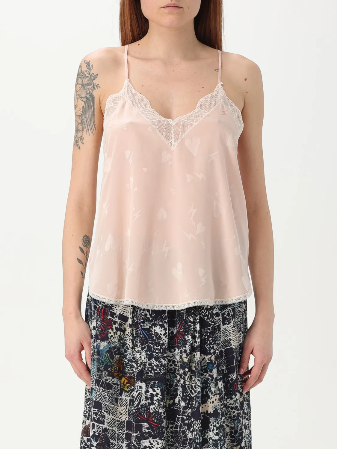 Top Zadig & Voltaire in seta stampato