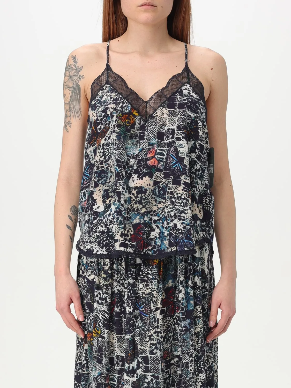 Top Zadig & Voltaire in viscosa stampata