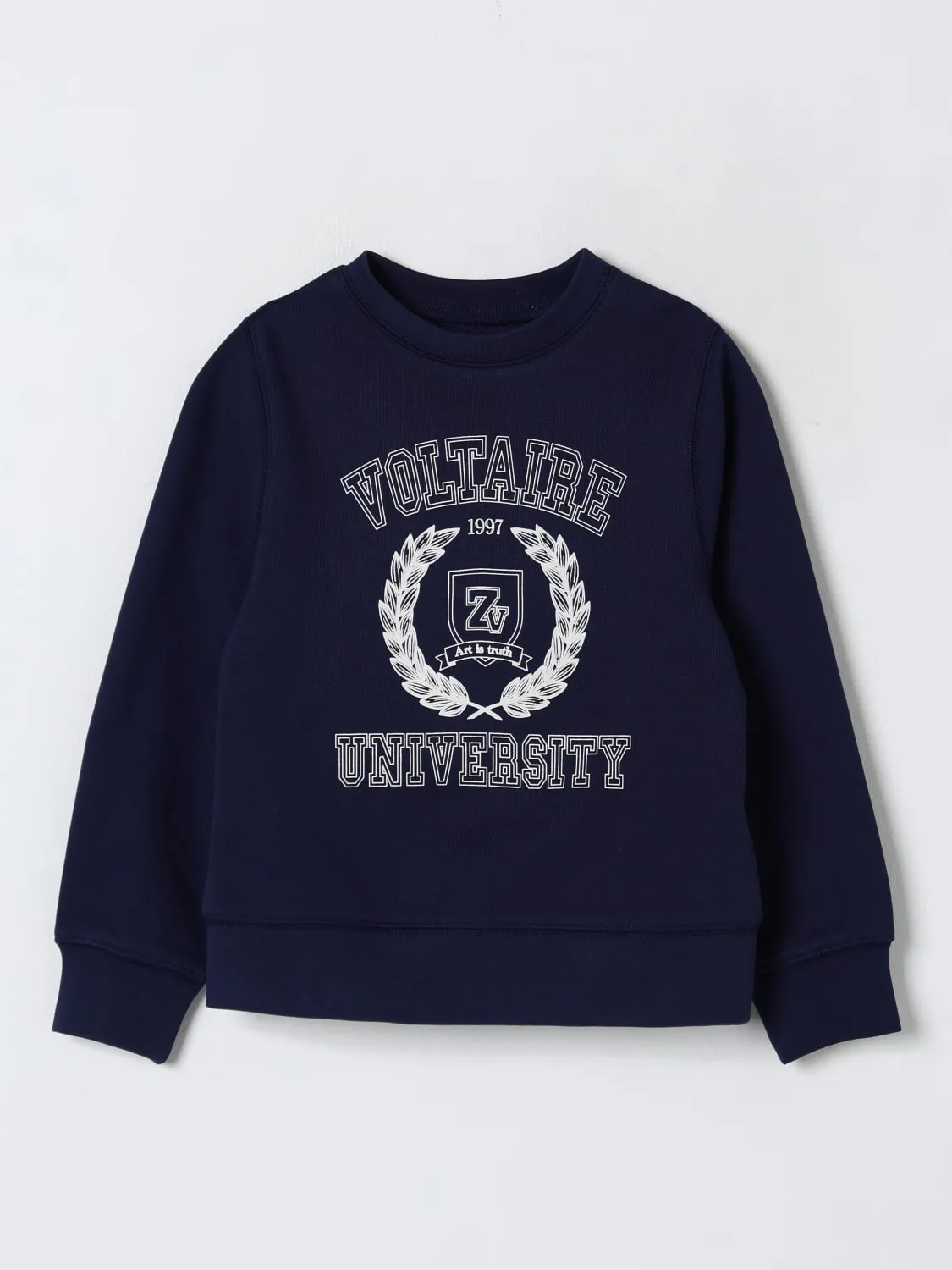 Felpa in cotone con stemma University Zadig & Voltaire