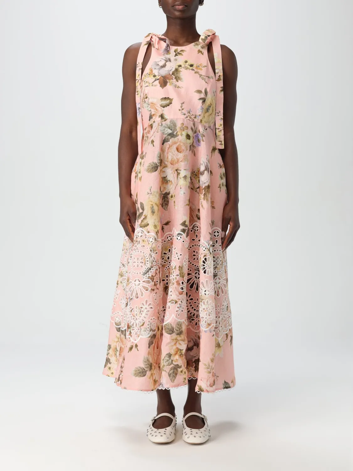 Abito in lino floreale Zimmermann