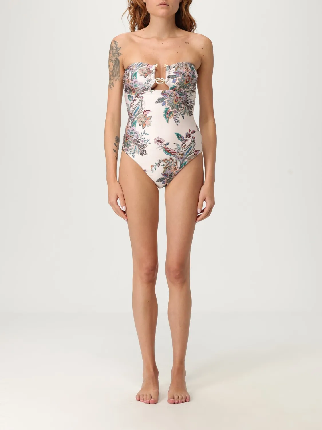 Costume da bagno intero in lycra floreale Zimmermann